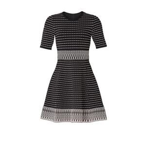 Shoshanna Mesa Tunnel Embroidered Zigzag Dress Size Small